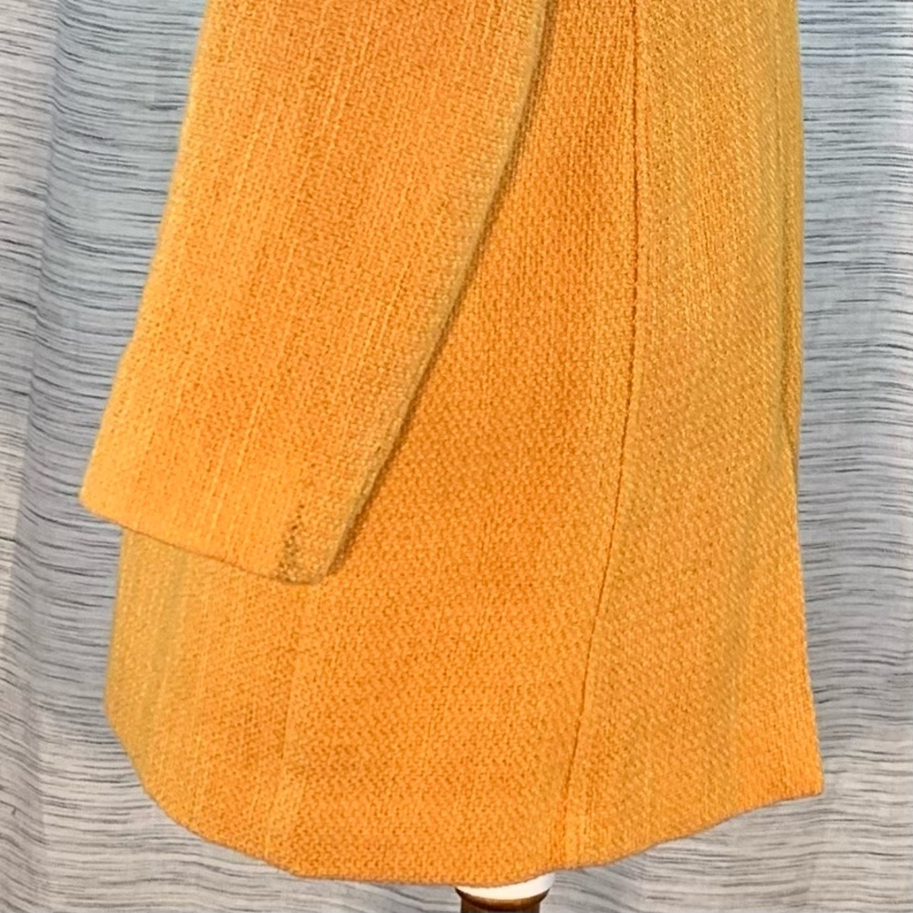 Chico's Mustard Twill Light Coat. - Picture 8 of 16